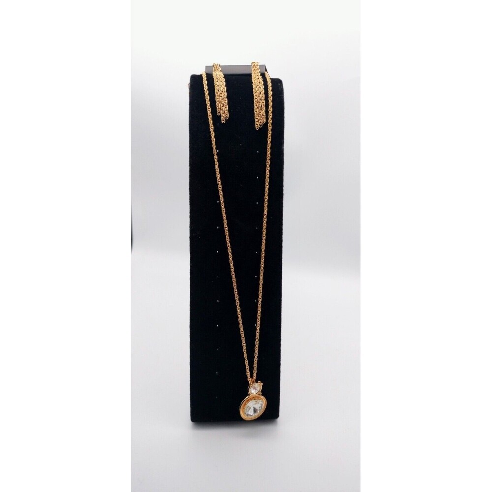 Earring Set New Jewelry Career School Paparazzi Long Gold Tone Necklace Set Work - Picture 1 of 12